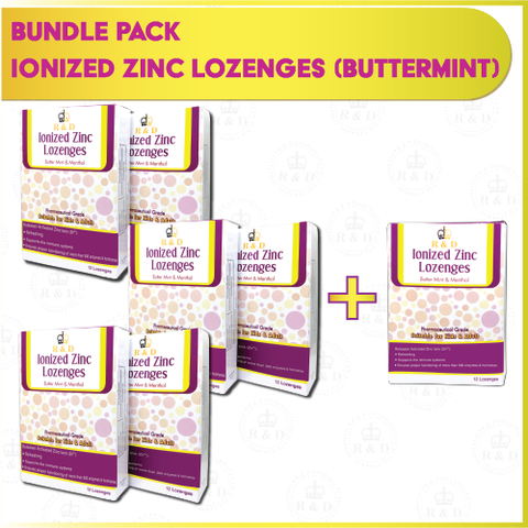 BUNDLE PACK- IONIZED ZINC LOZENGES (Buttermint) - R & D Pharmaceutical Pte Ltd